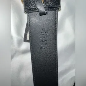 I am selling a barely used Authentic Gucci Belt 71495 auth GUCCI ebony & beige GG Monogram canvas BAMBOO  main image 3